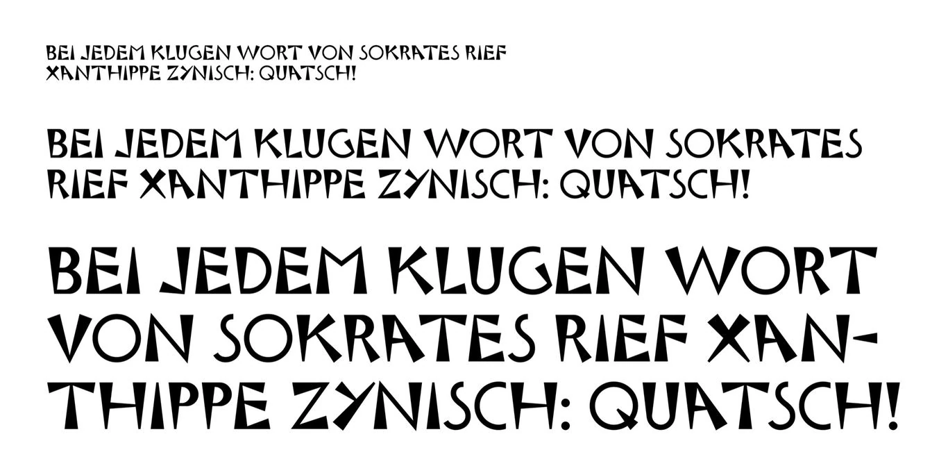 Satzprobe nach dem optischen Ausgleich