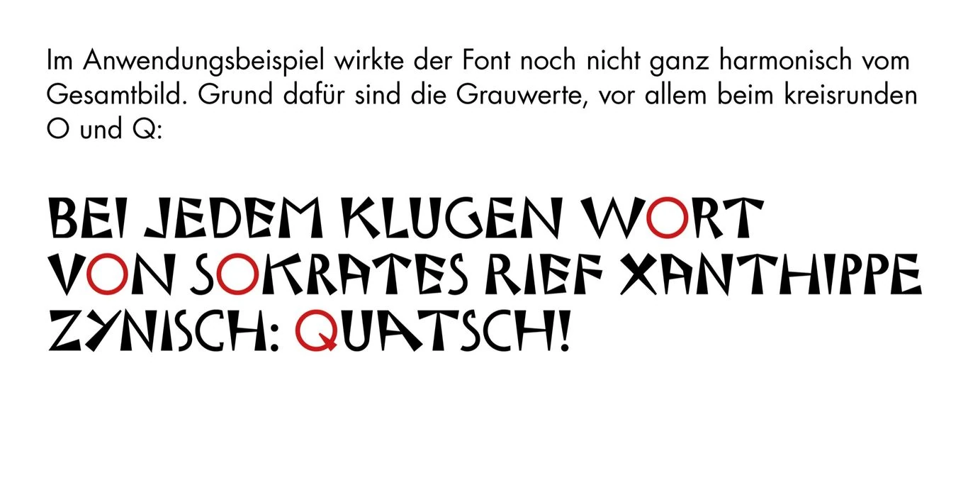 Überarbeitung der Rundungen von O und G