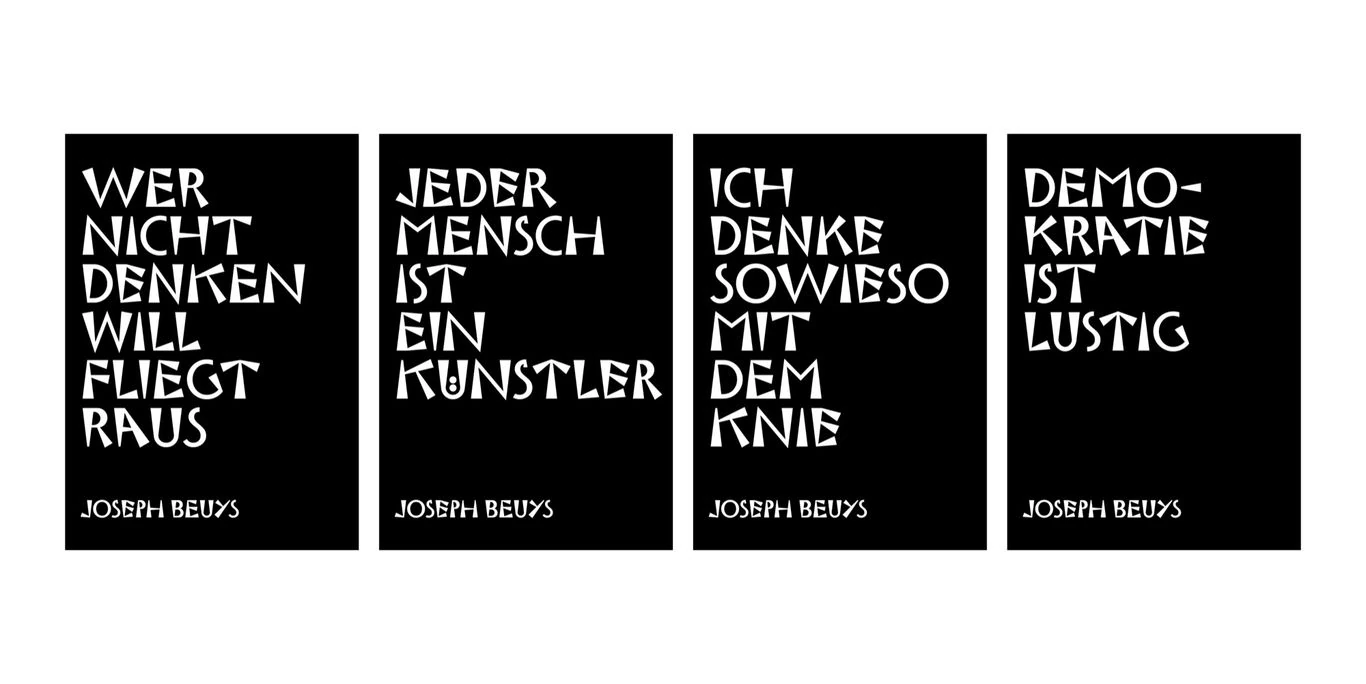 Plakatserie: Zitate als eigenständige typografische Motive