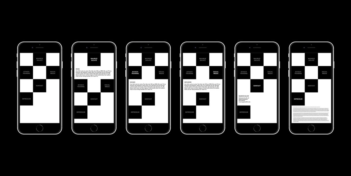 Instagram: das Schachraster als wiederkehrendes Motiv